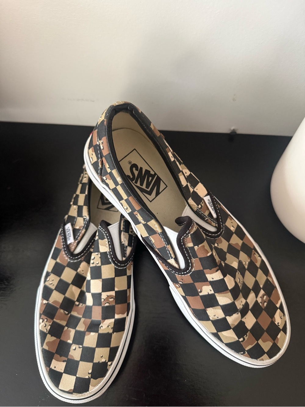 Camo Vans Checkerboard Slip-On Size 8 - Picture 4 of 6